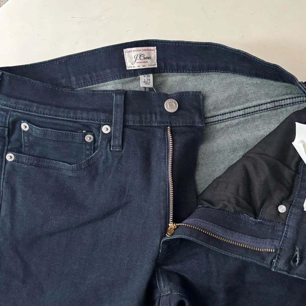 J. Crew Men’s 484 Slim Fit Stretch Jeans Dark Blue Size 30x30 New